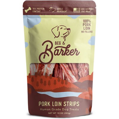 Beg & Barker Beg & Barker Pork Loin Strips Dog Jerky Treats, 10-oz bag