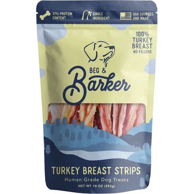 Beg & Barker Beg & Barker Turkey Breast Strips Dog Jerky Treats, 10-oz bag