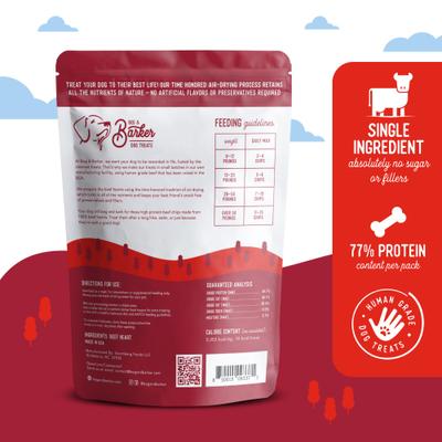 Show full view: Beg & Barker Whole Beef Chips Natural Single Ingredient Dog Treats, 3.5-oz, case of 4 slide 3 of 11