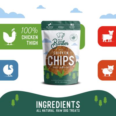 Show full view: Beg & Barker Whole Chicken Chips All Natural Single Ingredient Dog Treats, 8-oz bag slide 8 of 12