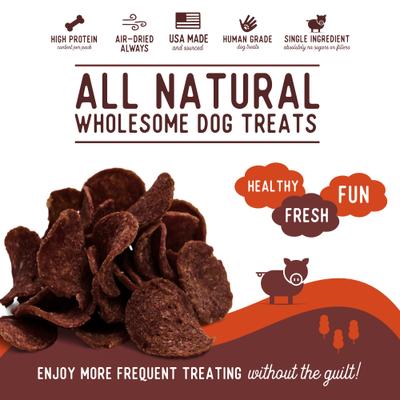 Show full view: Beg & Barker Whole Pork Chips All Natural Single Ingredient Dog Treats, 8-oz bag slide 4 of 11