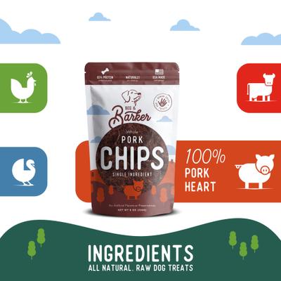 Show full view: Beg & Barker Whole Pork Chips All Natural Single Ingredient Dog Treats, 8-oz bag slide 8 of 11