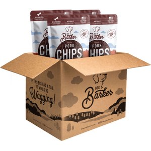 Beg & Barker Whole Pork Chips Natural Single Ingredient Dog Treats, 3.5-oz, case of 4