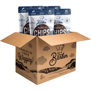 Beg & Barker Whole Turkey Chips Natural Single Ingredient Dog Treats, 3.5-oz, case of 4