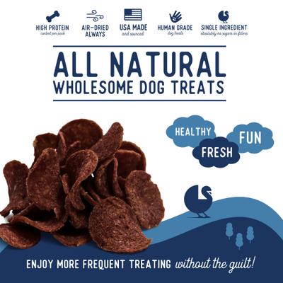 Show full view: Beg & Barker Whole Turkey Chips Natural Single Ingredient Dog Treats, 3.5-oz, case of 4 slide 4 of 11