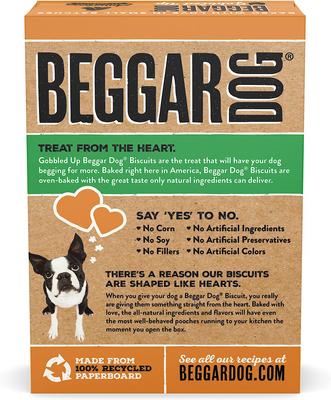 Show full view: Beggar Dog Gobbled Up Turkey Meal & Brown Rice Crunchy Dog Treats, 16-oz box slide 3 of 10