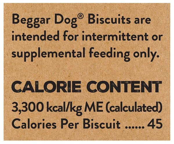 Beggar Dog Original Recipe Chicken Meal & Oats Crunchy Biscuit Dog Treats, 16-oz box