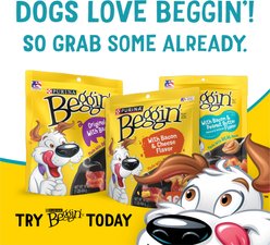Beggin' Flavor Stix & Strips with Bacon & Peanut Butter Flavor Soft & Chewy Dog Treats, 25-oz pouch slide 2 of 9