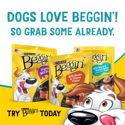 Show full view: Beggin' Flavor Stix & Strips with Bacon & Peanut Butter Flavor Soft & Chewy Dog Treats, 25-oz pouch slide 9 of 13