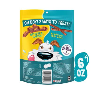 Show full view: Beggin' Flavor Stix & Strips with Bacon & Peanut Butter Flavor Soft & Chewy Dog Treats, 6-oz pouch slide 3 of 11