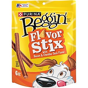 Beggin' Flavor Stix with Bacon & Cheddar Jack Flavor Soft & Chewy Dog Treats, 6-oz pouch
