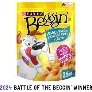 Beggin' Loaded Bacon & Cheese Fries Flavor Soft & Chewy Dog Treats, 25-oz pouch