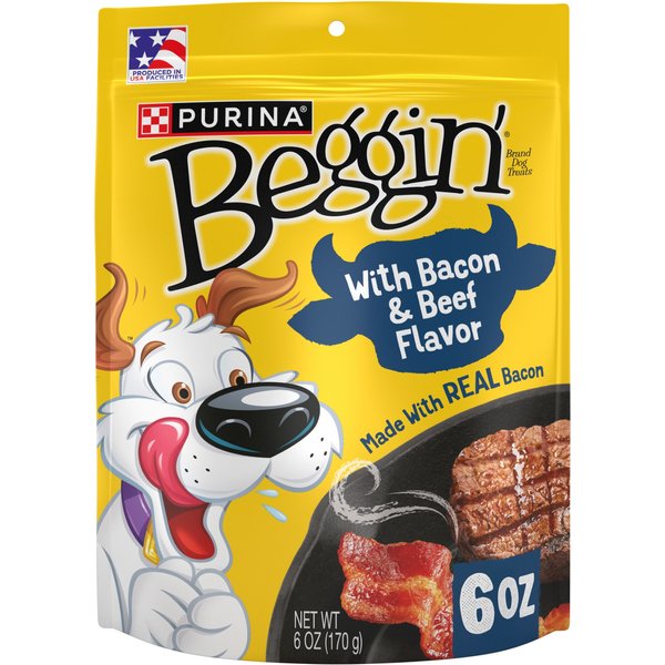 Beggin' Party Poppers Bacon & Steak Flavors Dog Treats