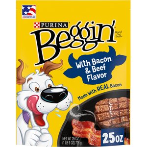 Beggin' Strips Real Meat with Bacon & Beef Flavored Dog Treats, 25-oz pouch