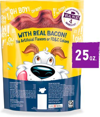 Show full view: Beggin' Strips Real Meat with Bacon & Beef Flavored Dog Treats, 25-oz pouch slide 3 of 11