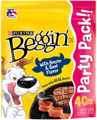 Beggin' Strips Real Meat with Bacon & Beef Flavored Dog Treats, 40-oz pouch