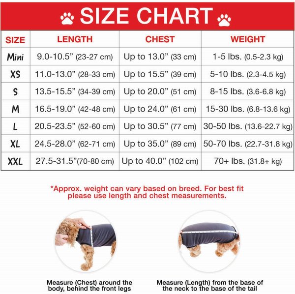 Show full view: BellyGuard Recovery Suit Post-Surgery Dog Onesie, Grey, Medium slide 4 of 9