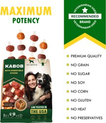 Beloved Pets All Natural Pet Dried Snacks Human Grade Rawhide-Free & Grain-Free Kabobs Chicken & Duck Dental Dog Treats, 10.6-oz bag slide 2 of 7