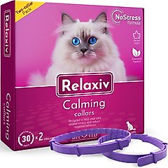 Beloved Pets Calming Collar & Anti Anxiety Products Feline Calm Pheromones Collar & Coat Stress Relief Relaxing Comfort Helps with Pee New Zone Aggression & Other Behavior Calming Collar for Cats, 2 count