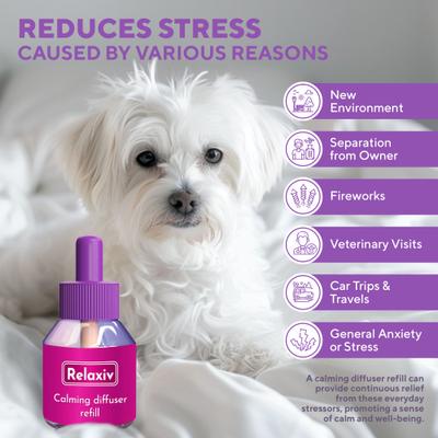 Show full view: Beloved Pets Calming Pheromone Refill Dog Diffuser, 3-oz bottle, 2 count slide 3 of 8