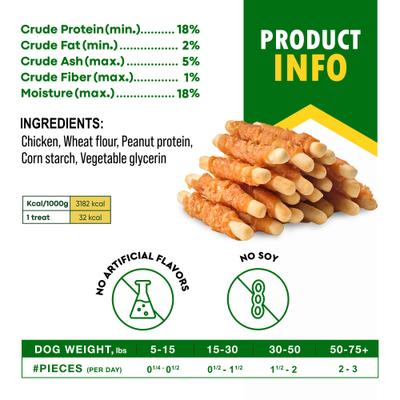 Show full view: Beloved Pets Dried Snacks Biscuit Sticks Chicken Human Grade Rawhide-Free & Grain-Free Natural Dog Chews, 10.6-oz bag slide 6 of 9