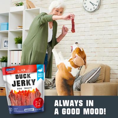 Show full view: Beloved Pets Duck Breast Human Grade Grain-Free Jerky Dog Treats, 1.5-lb bag slide 7 of 8