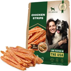 Beloved Pets Natural Pet Dried Snacks Chicken Strips & Meat Sticks Human Grade Rawhide Free & Grain-Free Jerky Dog Treats, 10.6-lb bag
