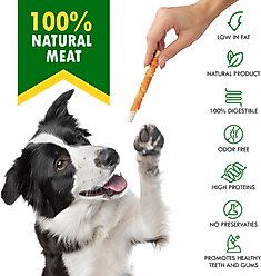 Beloved Pets Rawhide Sticks Wrapped Meat with Chicken Dog Chew Treats, 10.6-oz bag slide 2 of 7