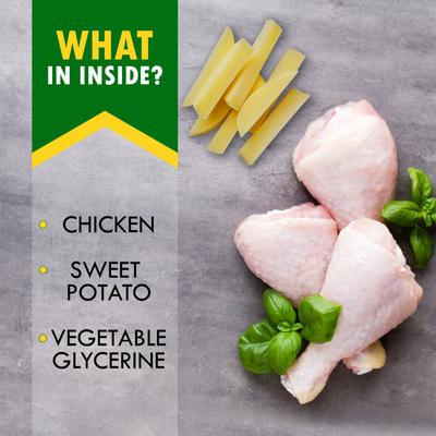 Show full view: Beloved Pets Sweet Potato Wrapped Natural Grain-Free Meat with Chicken Dog Chew Treats, 10.6-oz bag slide 4 of 10