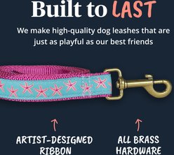 Belted Cow Company Starfish Ribbon Dog Leash, 6-ft long, 1-in wide slide 2 of 3