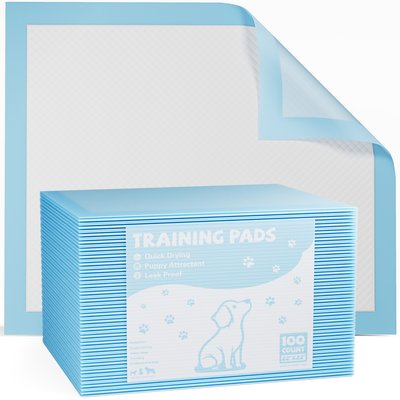 Bencmate Bencmate Leak-Proof Quick-Drying Disposable Dog Potty Pads, 22 x 22-in, 150 count, White