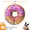 Show in main carousel: Bencmate Protective Inflatable Soft Pet Recovery Does Not Block Vision Recovery Collar for Dogs & Cats, Donut-Strawberry, Medium slide 3 of 9