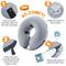 Show in main carousel: Bencmate Protective Inflatable Soft Pet Recovery Does Not Block Vision Recovery Collar for Dogs & Cats, Grey, Small slide 4 of 9