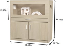 Bencmate Wooden Small Pet Cage with Storage Cabinet slide 2 of 8