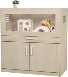 Bencmate Wooden Small Pet Cage with Storage Cabinet
