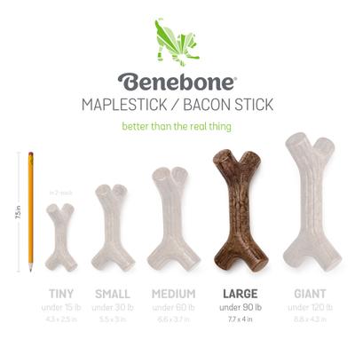 Show full view: Benebone 2-Pack Maplestick Zaggler Dog Chew Toy, Large slide 5 of 11