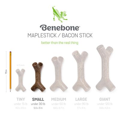Show full view: Benebone 2-Pack Maplestick Zaggler Dog Chew Toy, Small slide 4 of 10