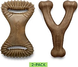 Benebone 2-Pack Wishbone Dental Chew Dog Toy, Large