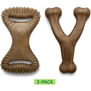 Benebone 2-Pack Wishbone Dental Chew Dog Toy, Large