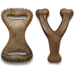 Benebone 2-Pack Wishbone Dental Chew Dog Toy, Medium