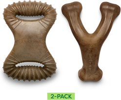 Benebone 2-Pack Wishbone Dental Chew Dog Toy, Small