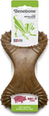 Show full view: Benebone Bacon Flavor Dental Tough Dog Chew Toy, Large slide 3 of 9