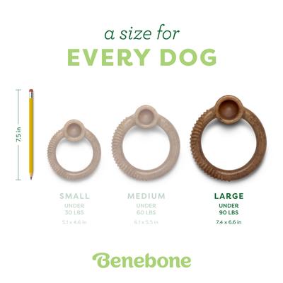 Show full view: Benebone Bacon Flavor Ring Tough Dog Chew Toy, Large slide 5 of 9