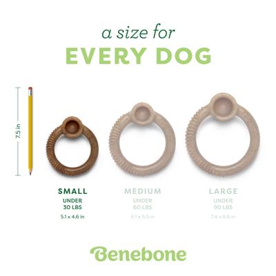 Show full view: Benebone Bacon Flavor Ring Tough Dog Chew Toy, Small slide 5 of 9