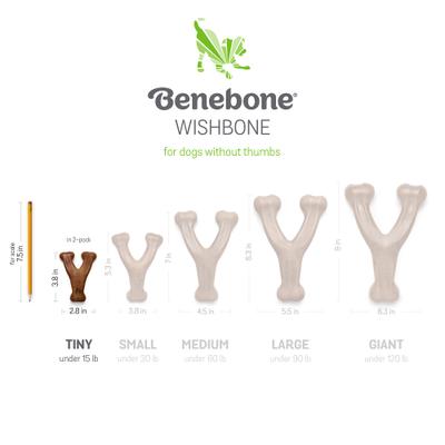 Show full view: Benebone Bacon Flavor Tough Dog Chew Toy, Tiny, 2 count slide 6 of 11