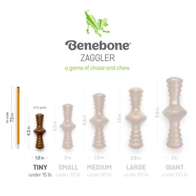 Show full view: Benebone Bacon Flavor Tough Dog Chew Toy, Tiny, 2 count slide 7 of 11