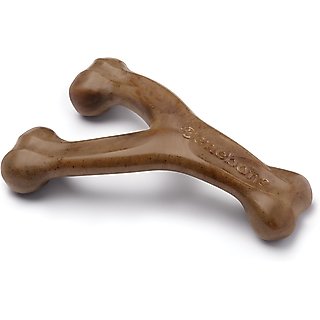 Benebone Bacon Flavor Wishbone Tough Dog Chew Toy, Large slide 1 of 6