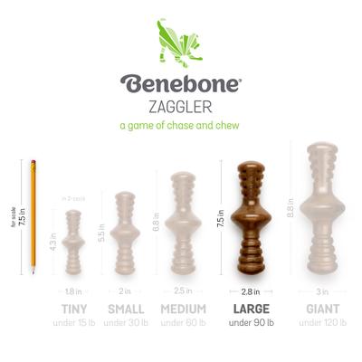 Show full view: Benebone Bacon Flavor Zaggler Tough Dog Chew Toy, Large slide 7 of 10