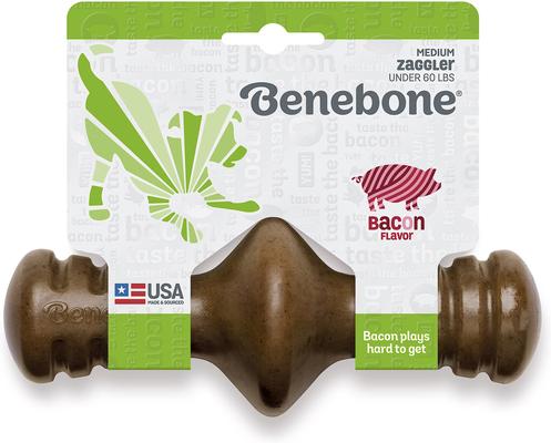 Show full view: Benebone Bacon Flavor Zaggler Tough Dog Chew Toy, Medium slide 4 of 10