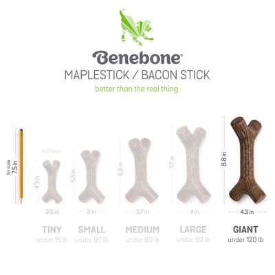 Show full view: Benebone Bacon Stick Chew Dog Toy slide 6 of 7